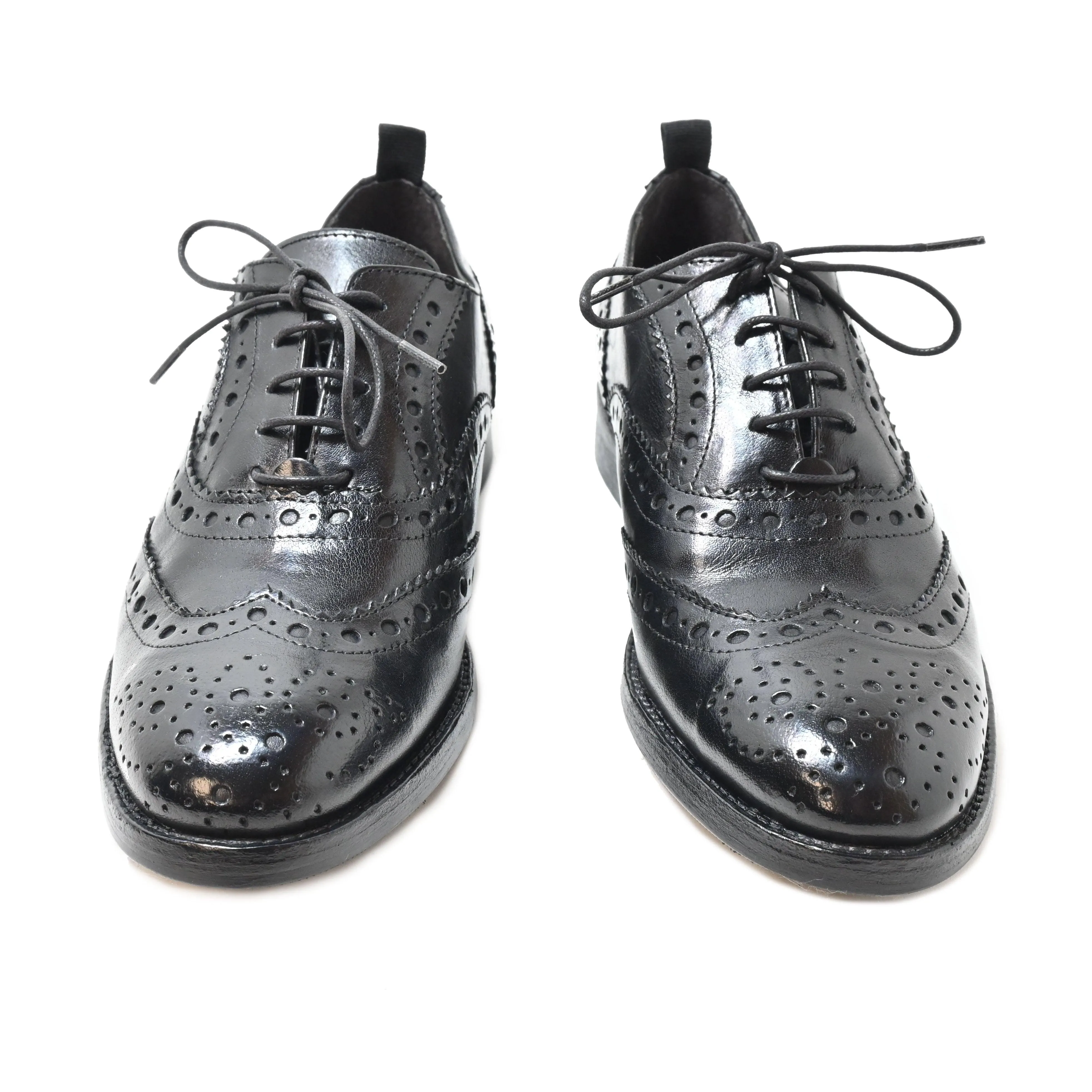 TYPE 04 - british shoes leather BLACK